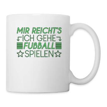 Fußball Spruch - Tasse - Weiß - Rechts