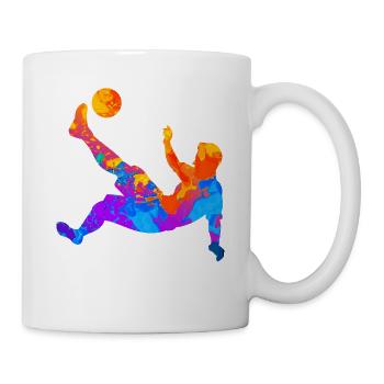 Football Footballeurs Football Club Silhouette - Mug blanc - blanc - Droite