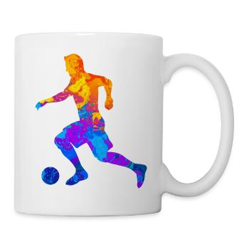 Football Footballeurs Football Club Silhouette - Mug blanc - blanc - Droite