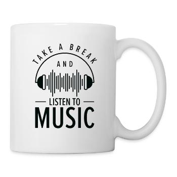 Serenity Music Lover Entspannende Pause - Tasse - Weiß - Rechts