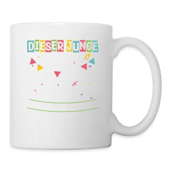 Dieser Junge Ist Jetzt 10 Endlich Zweistellig - Tasse - Weiß - Rechts