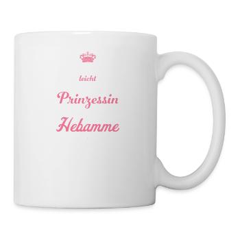 Prinzessin und Hebamme I Geburt Motiv für - Tasse - Weiß - Rechts