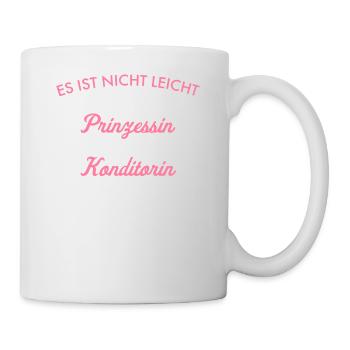 Prinzessin und Konditorin I I Backstube Bäckerei - Tasse - Weiß - Rechts
