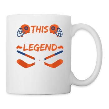 This sports legend is now 8, hockey game 8. - Mug - white - Right