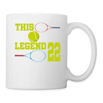Cette légende du sport a maintenant 22 ans, le tennis 22. - Mug blanc - blanc - Droite
