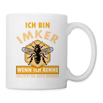 Imker Honig Verkäufer, Bienenschutz Imkerei Bienen - Tasse - Weiß - Rechts