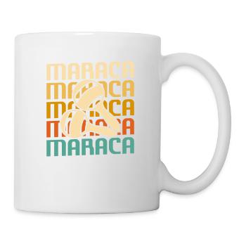 Retro Vintage Classic Maraca Player Instrument - Mug - white - Right