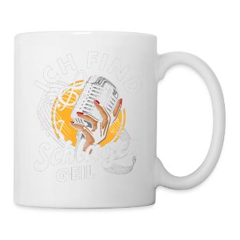 Volksmusik Party Dorffest Ouftit Deutsche Schlager - Tasse - Weiß - Rechts