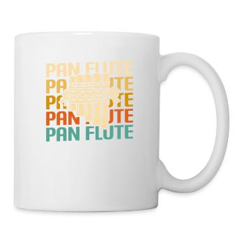 Retro Vintage Classic Pan Flute Instrument Guita - Mug - white - Right