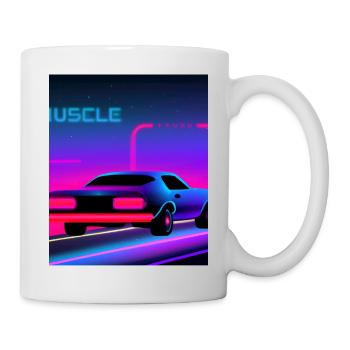 Vaporwave Aesthetic Vintage Highway - Mug - white - Right