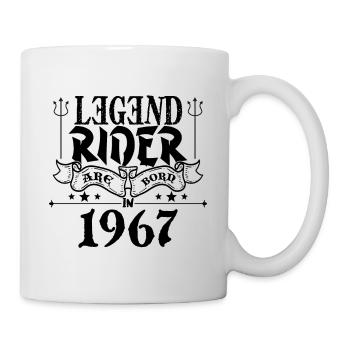 Legend Rider Are geboren 1967 - Tasse - Weiß - Rechts