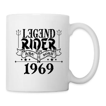 Legend rider Are born in 1969 - Mug blanc - blanc - Droite
