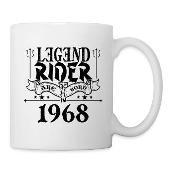 Legend rider Are born in 1968 - Mug blanc - blanc - Droite
