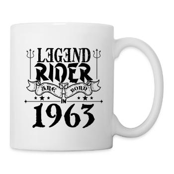 Legend rider Are born in 1963 - Mug blanc - blanc - Droite