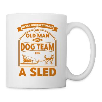 Sledding Sled Dog Racing Dog Sleds - Mug - white - Right