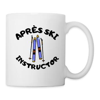Moniteur d’après-ski - Mug blanc - blanc - Droite