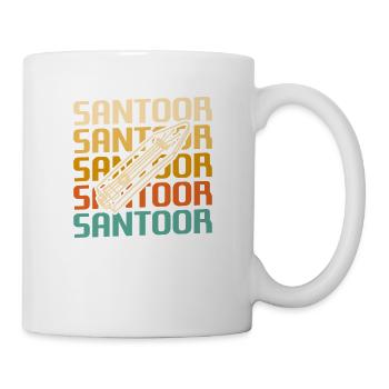 Retro Vintage Classic Santoor Player Instrument - Mug blanc - blanc - Droite