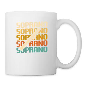 Retro Vintage Classic Soprano Instrument Guita - Mug - white - Right