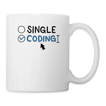 Programmierung Single Coding Software Engineer - Tasse - Weiß - Rechts