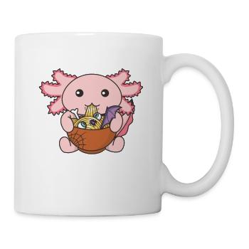 Nudeln japanische Nudeln Halloween Axolotl Ramen - Tasse - Weiß - Rechts