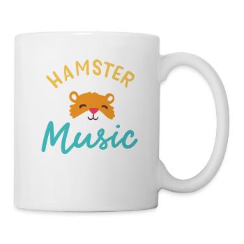Hamster And Music Funny Rodent - Mug - white - Right