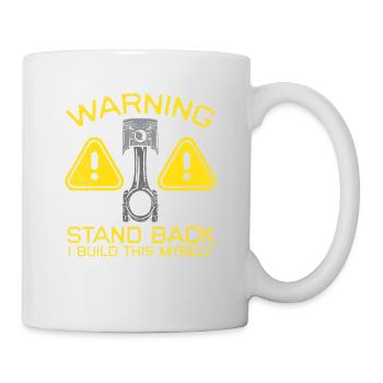 Warnung Automechaniker Lustig Mechaniker - Tasse - Weiß - Rechts