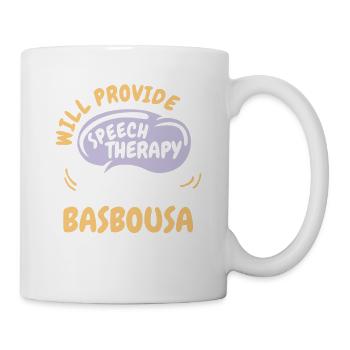 Fournir une orthophonie pour Basbousa Funny Speech - Mug blanc - blanc - Droite