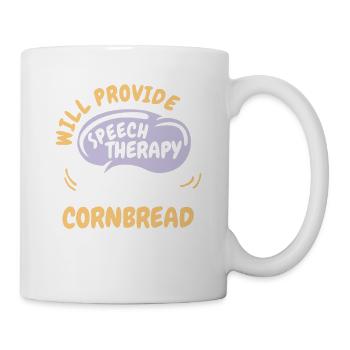 Fournir une orthophonie pour Cornbread Funny - Mug blanc - blanc - Droite
