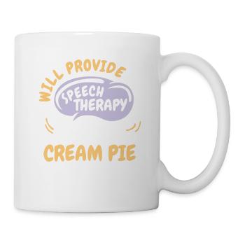 Fournir une orthophonie pour Cream Pie Funny - Mug blanc - blanc - Droite