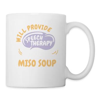 Fournir une orthophonie pour la soupe miso drôle - Mug blanc - blanc - Droite