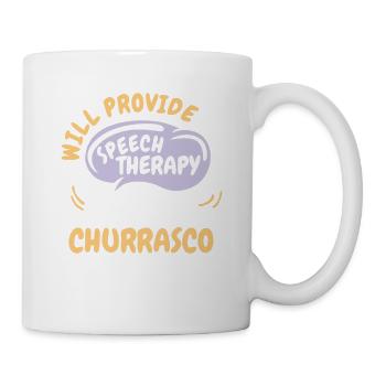 Fournir une orthophonie pour Churrasco Funny - Mug blanc - blanc - Droite