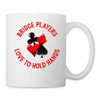 Jeu de cartes Bridge Player - Mug blanc - blanc - Droite