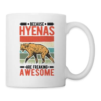 Hyäne Geschenk Erdwolf Hyena - Tasse - Weiß - Rechts