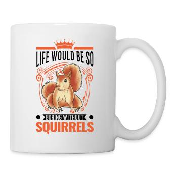 Cadeau Écureuil Écureuil Gris Écureuil - Mug blanc - blanc - Droite