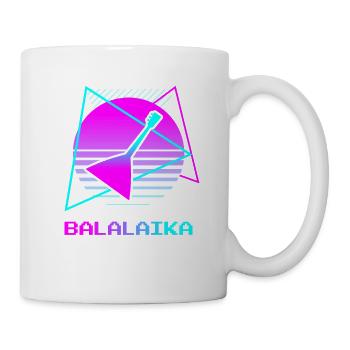 Retro Vintage Classic Balalaika Player Instrument - Tasse - Weiß - Rechts