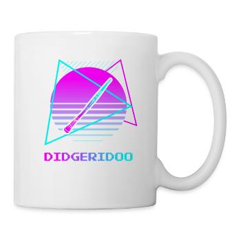 Retro Vintage Classic Didgeridoo Player Instrument - Mug blanc - blanc - Droite