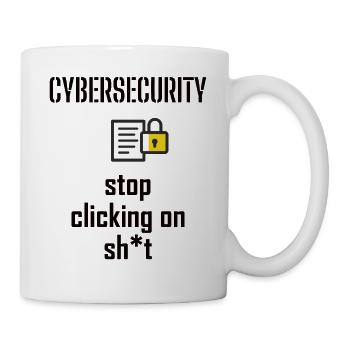 Cybersecurity - IT-Sicherheit Informatiker - Tasse - Weiß - Rechts