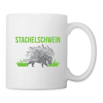Egal Wie Mein Tag Ist Mit Meinem Stachelschwein Wi - Tasse - Weiß - Rechts