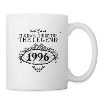 1996 | Die Legende seit 1996 Geburtstag - Tasse - Weiß - Rechts