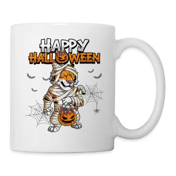 Halloween Tiger Mumie - Tasse - Weiß - Rechts