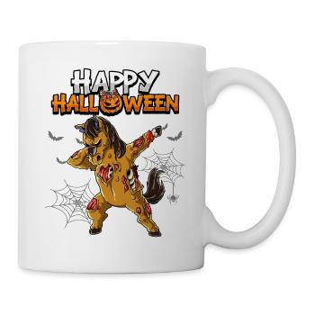 Halloween Pferd Zombie - Tasse - Weiß - Rechts