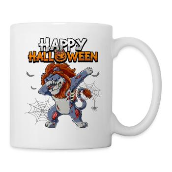 Halloween Löwe Zombie - Tasse - Weiß - Rechts