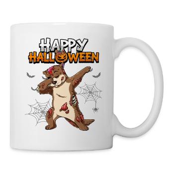 Halloween Otter Zombie - Tasse - Weiß - Rechts