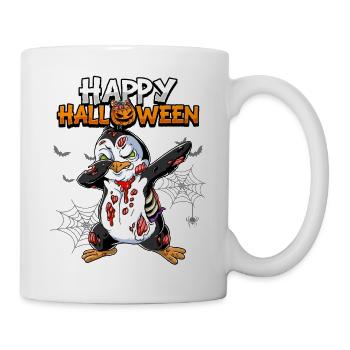 Halloween Pinguin Zombie - Tasse - Weiß - Rechts