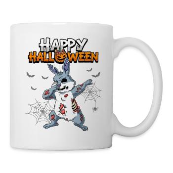 Halloween Hase Zombie - Tasse - Weiß - Rechts