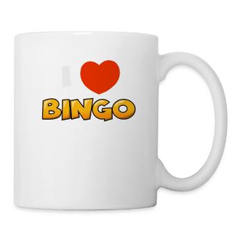 Tenue de jeu de bingo J’adore Bingo - Mug blanc - blanc - Droite