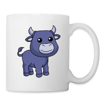 Stier Comic Tier - Tasse - Weiß - Rechts