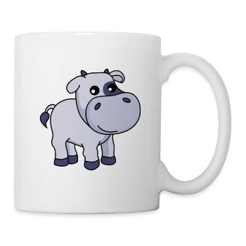 Kuh Comic Tier - Tasse - Weiß - Rechts