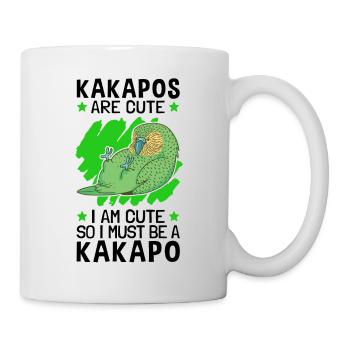 I am a Kakapo flightless parrot - Mug - white - Right