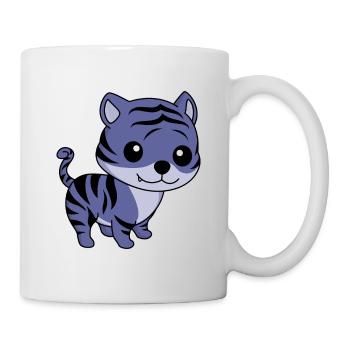 Tigre Bande Dessinée Animal - Mug blanc - blanc - Droite